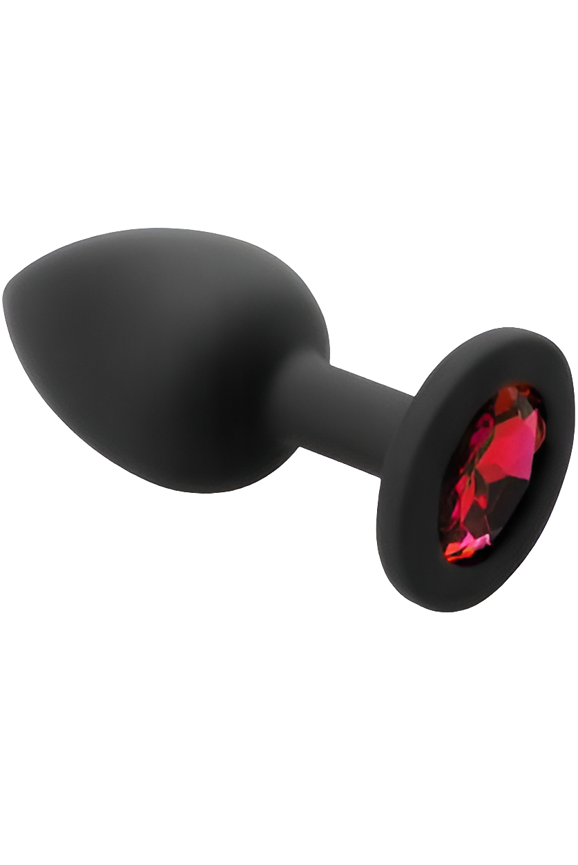 Soft Siyah Silikon Anal Plug 7 cm