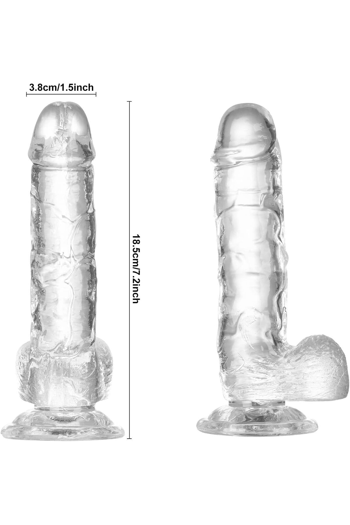Şeffaf Jel Yapay Penis 18 cm Model: Lars