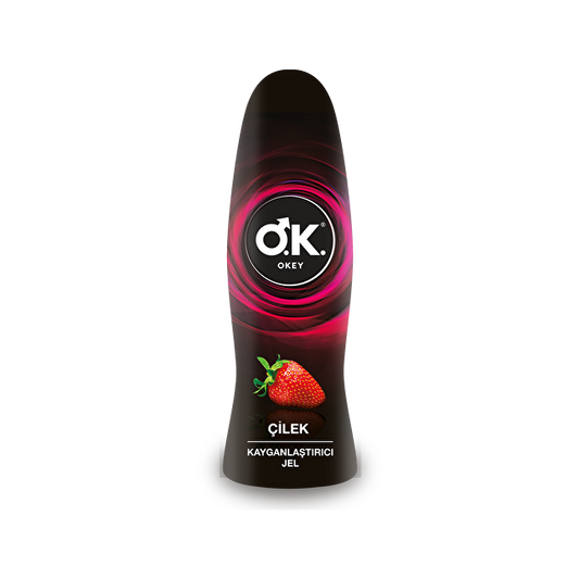Okey Çilek Aromalı Kayganlaştırıcı Jel 50 ml