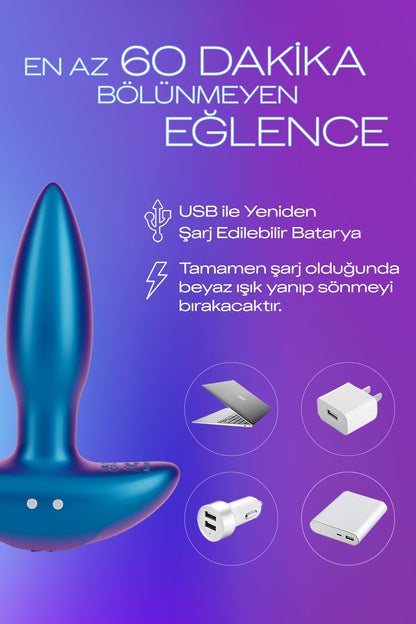 Durex 7 Mod Titreşimli Silikon Anal Plug 8 cm